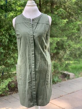 a new day Olive Green Sleeveless Shift Dress